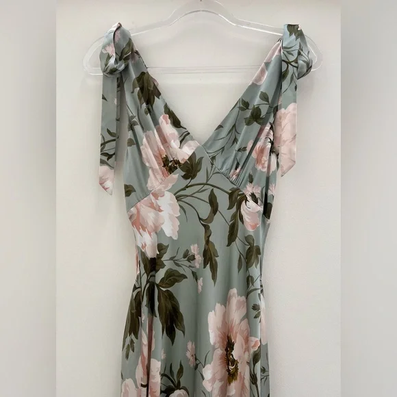 Reformation Pernille Silk Gown in Fauna Size S - Picture 3 of 16